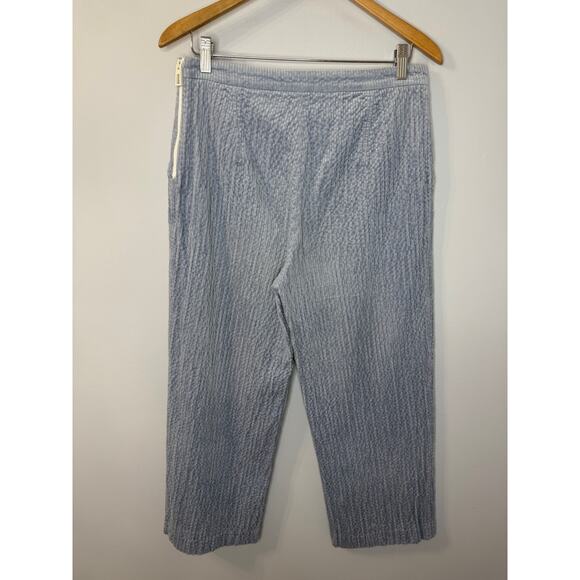 Bimba y Lola Corduroy Cropped Straight Leg Pant Lavender Sz L - Picture 11 of 11